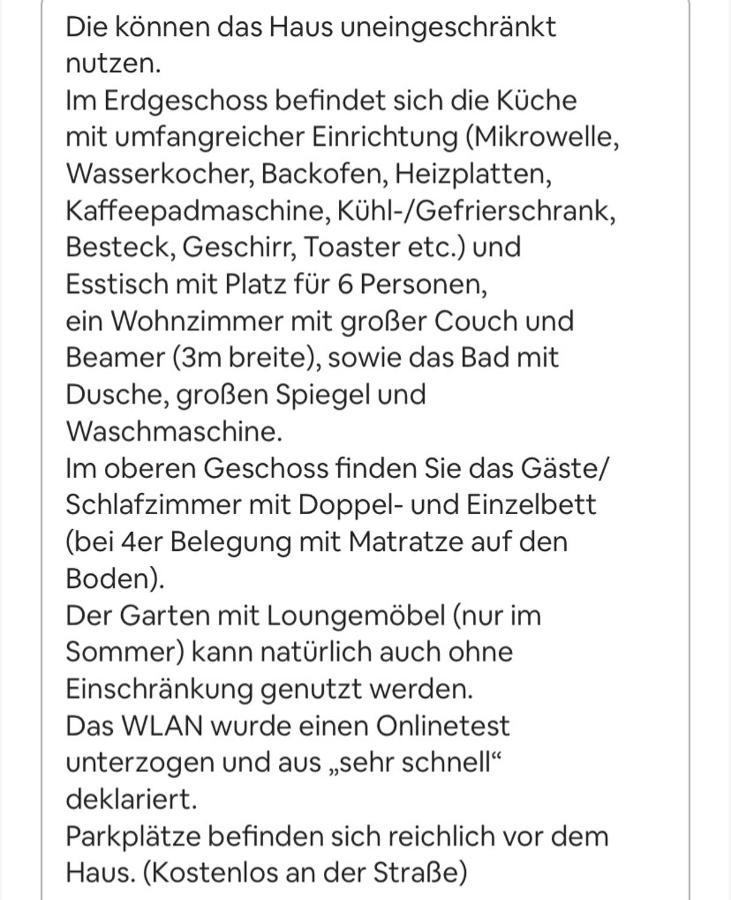 Apartment Kinofeeling Im Reihenhaus Mit Schoenem Garten *